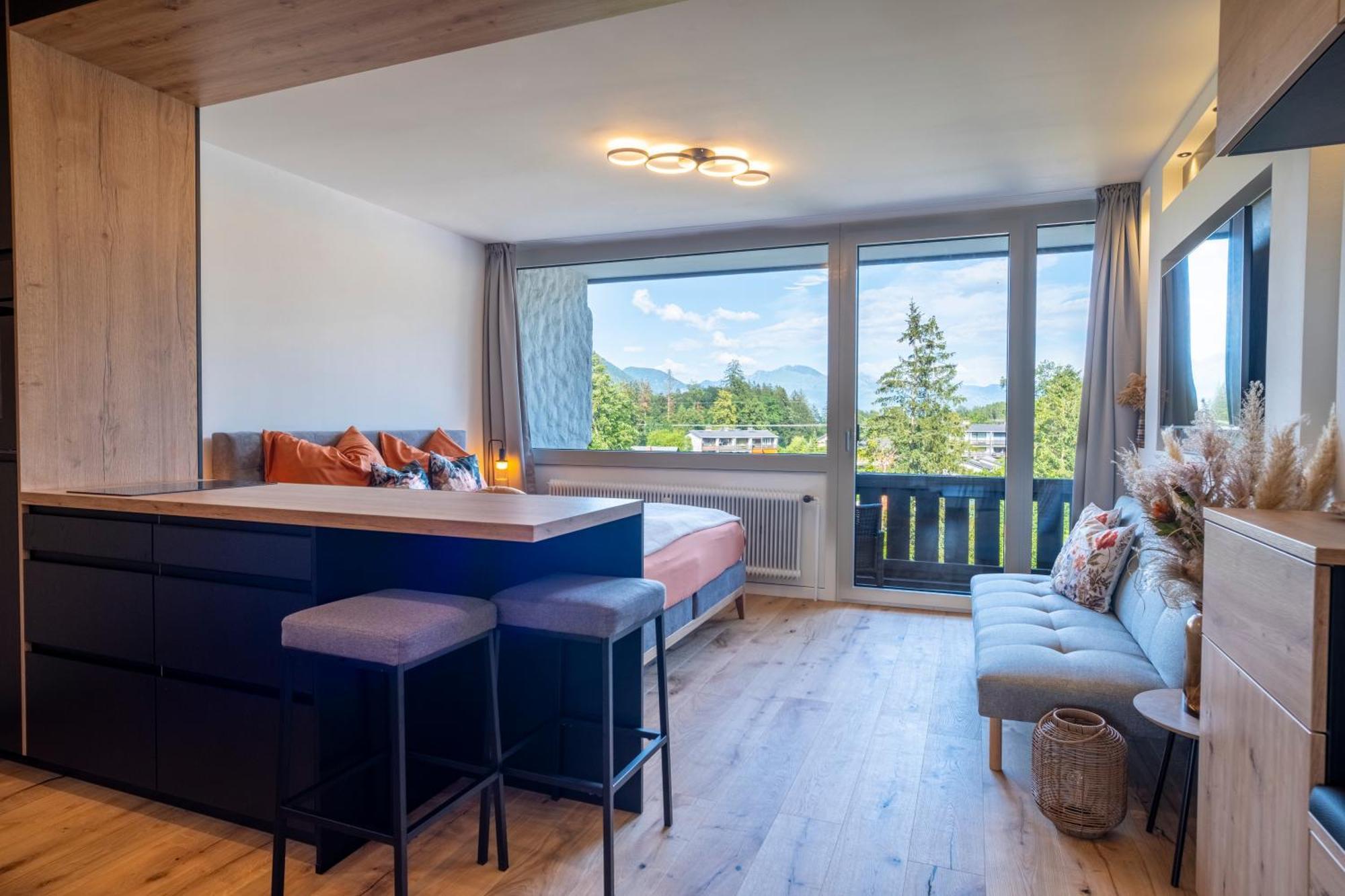 Suite Apartment Modern Getaway - Neu Renoviert - Strobl Am Wolfgangsee ストローブル エクステリア 写真